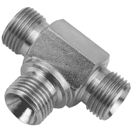 3/4" BSPP Male/Male/Male Fixed Stainless Steel Tee