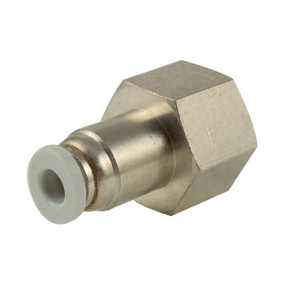 Push In Female Stud Parallel 1/4" BSPP x 6 O/D