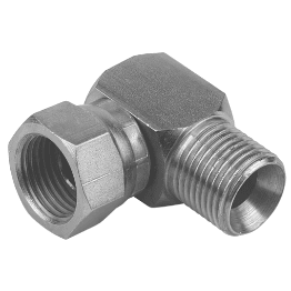 1/2" BSPP x 1/2" BSPP Male/Female Swivel Compact Stainless Steel Elbow