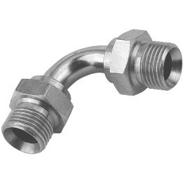 3/4" BSPP x 3/4" BSPP Male/Male Swept Elbow