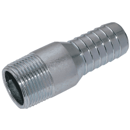 Stainless Steel 1.1/2" BSPT Male x 1.1/2" Hose Tail