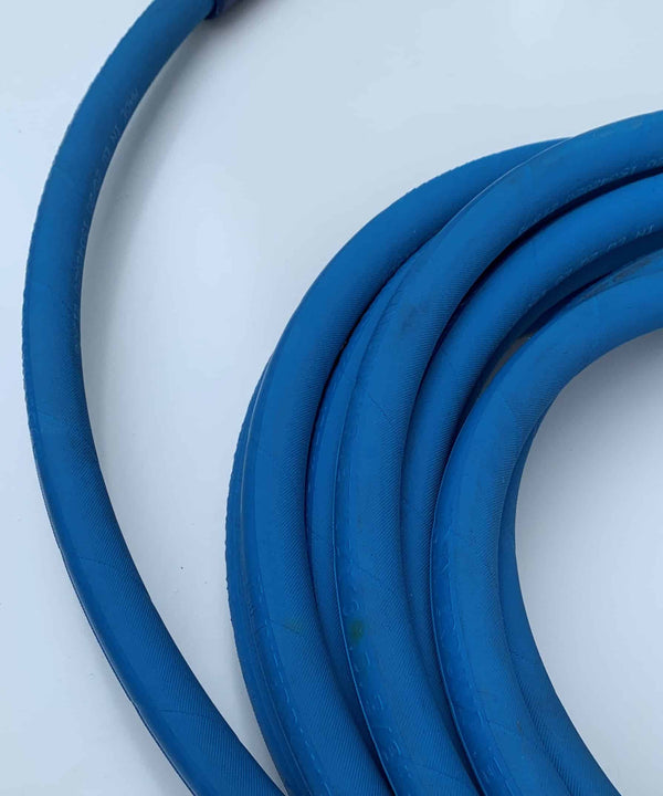 3/8" 2 Wire Blue Pressure Washer Hose, M22 Fem x 3/8" BSPP Fem