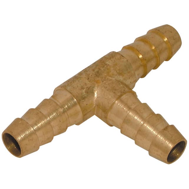 Brass Hose Tail Tee 5/16" x 5/16" x 5/16"