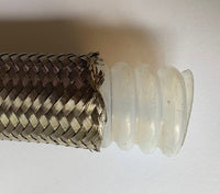 1/2" Convoluted Bore PTFE c/w Single Stainless Steel Braid