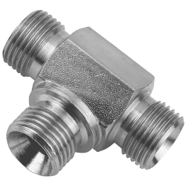 1" BSPP Male/Male/Male Fixed Tee