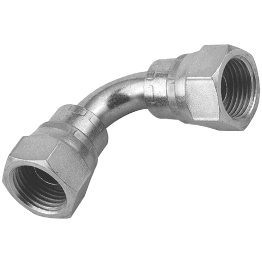 1" BSPP Female Swivel x 1" BSPP Female Swivel Swept Elbow