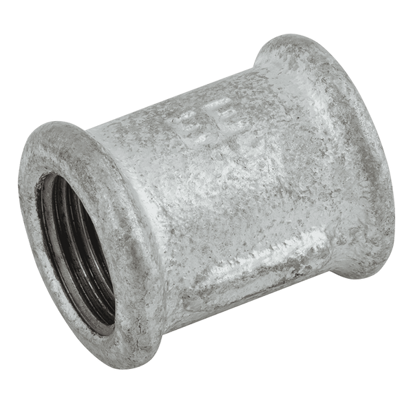 1/2" BSPP Galvanised Malleable Iron Female/Female Equal Socket