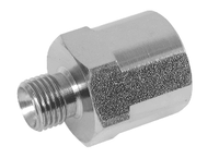 1/2" BSPP Male x 3/8" BSPP Female Fixed Stainless Steel Adaptor