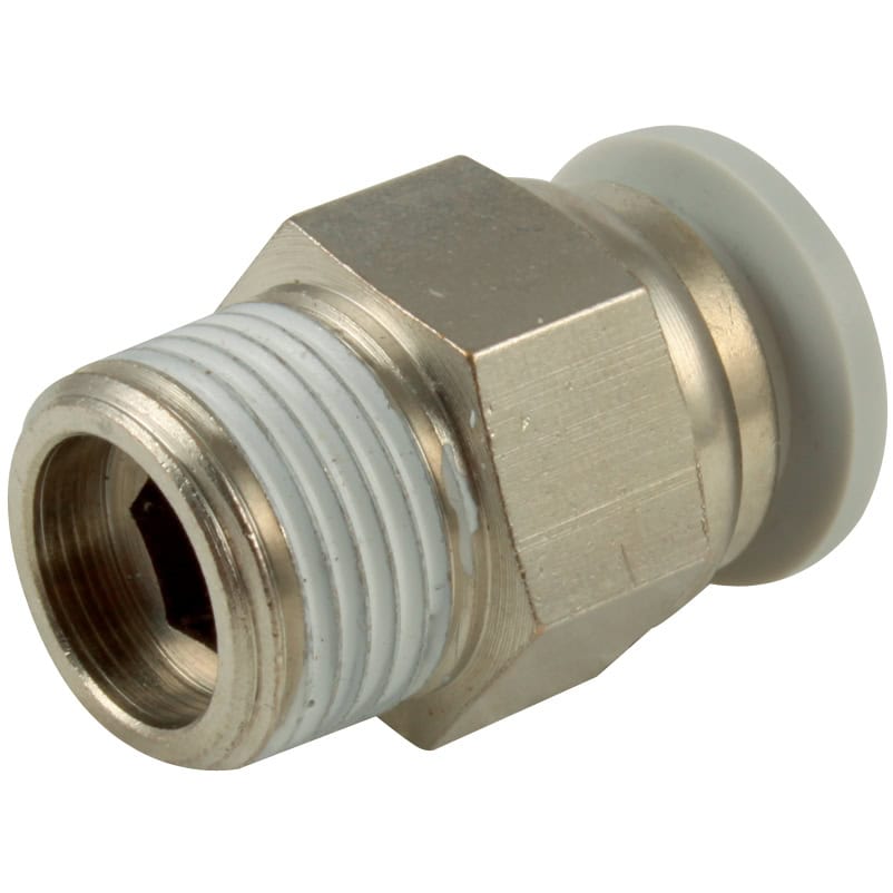 Push In Male Stud Tapered 1/4" BSPT x 12 O/D
