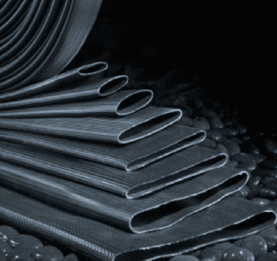65mm (2.1/2") Bore Rubber Layflat Hose, 10 Bar